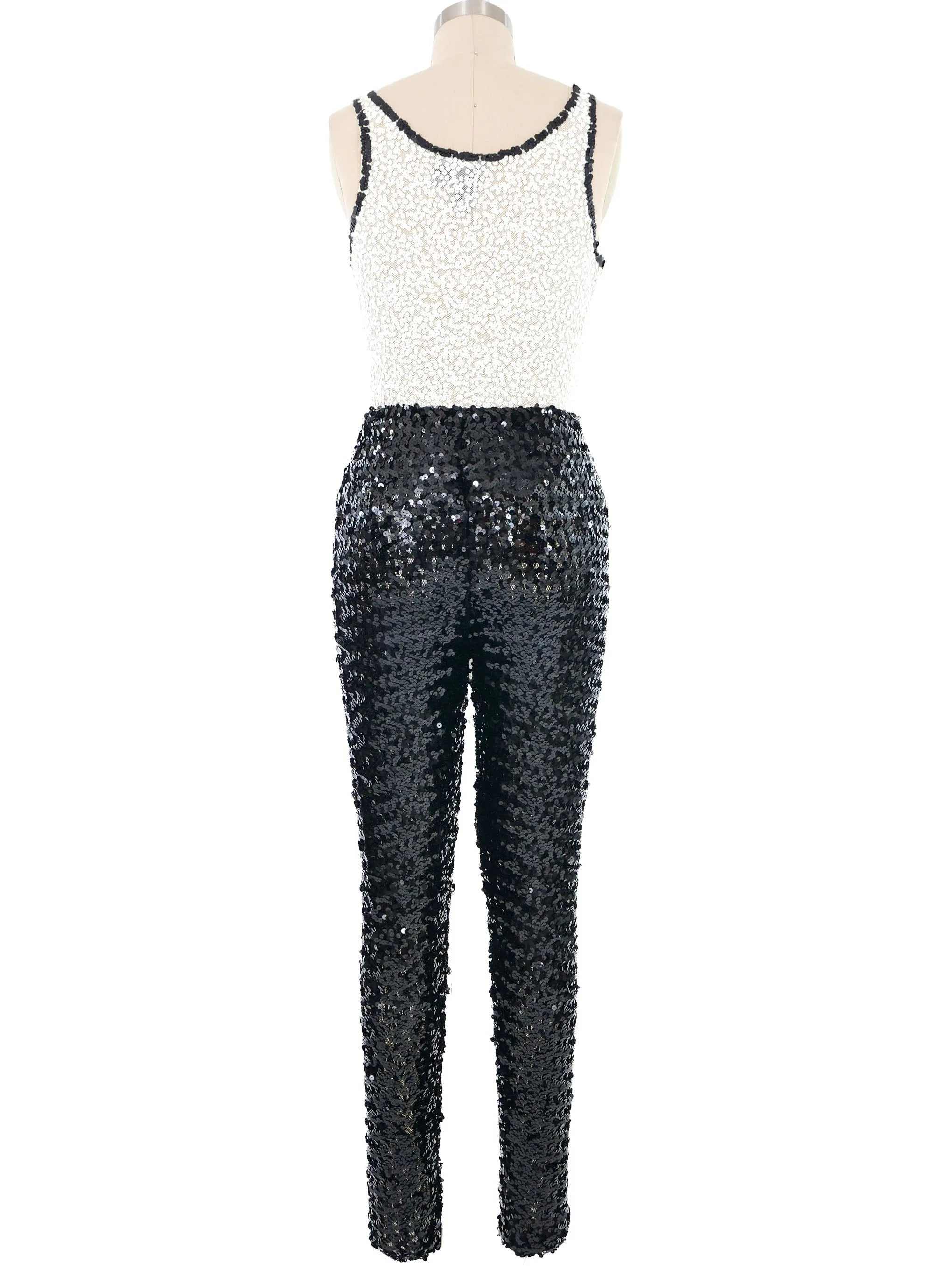 1990s DKNY Sequin Bodysuit and Leggings