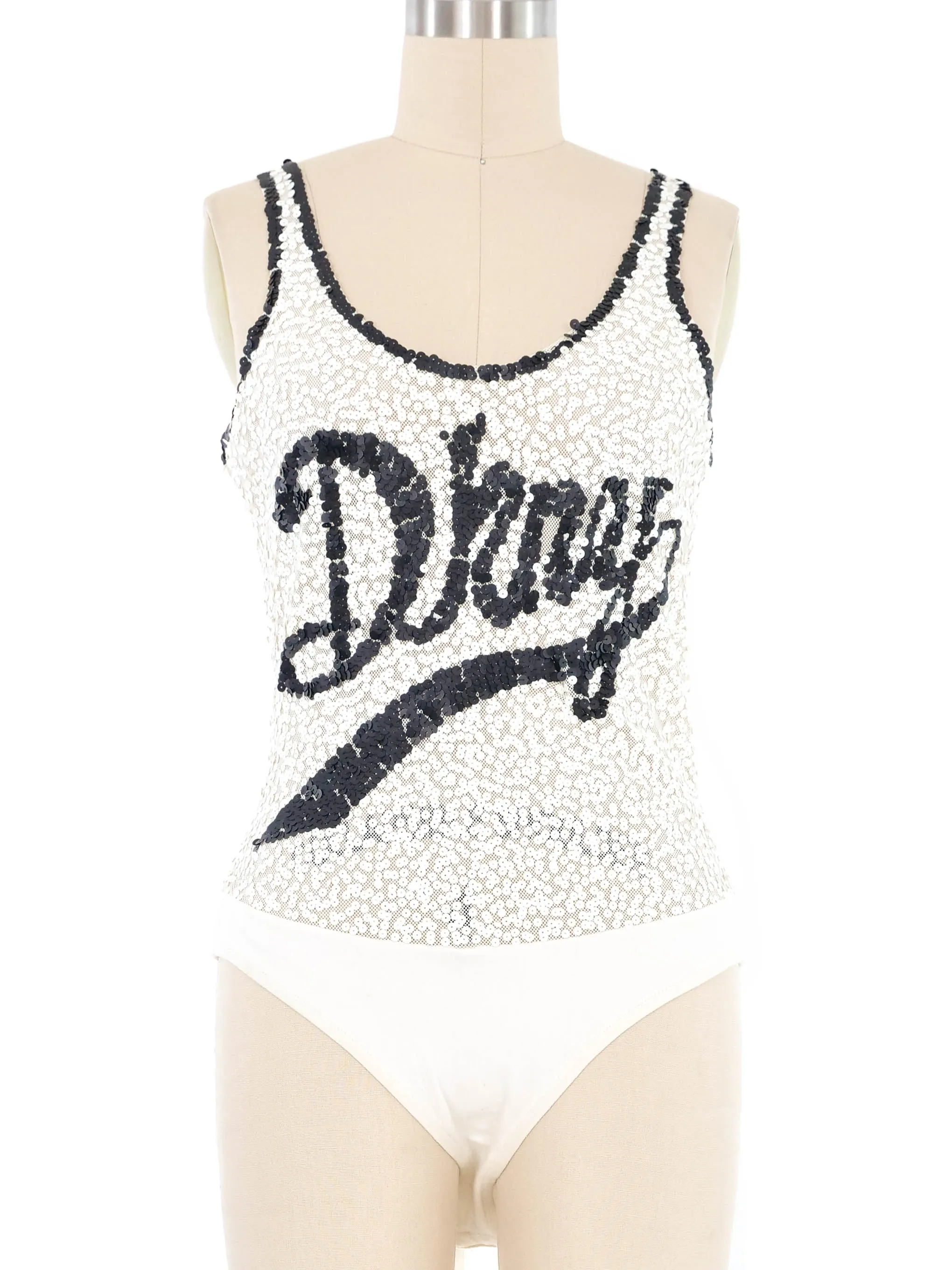 1990s DKNY Sequin Bodysuit and Leggings