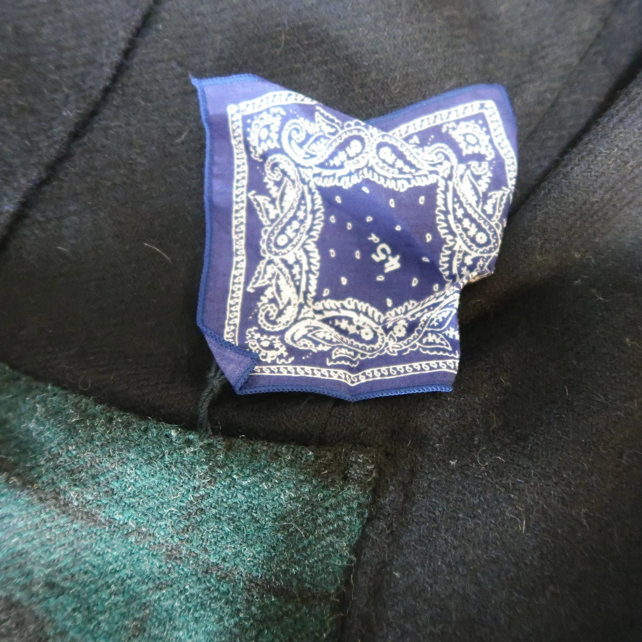 45rpm L-XL / JP 5 Navy Wool Twill Patch Pocket Soft Shoulder Jacket