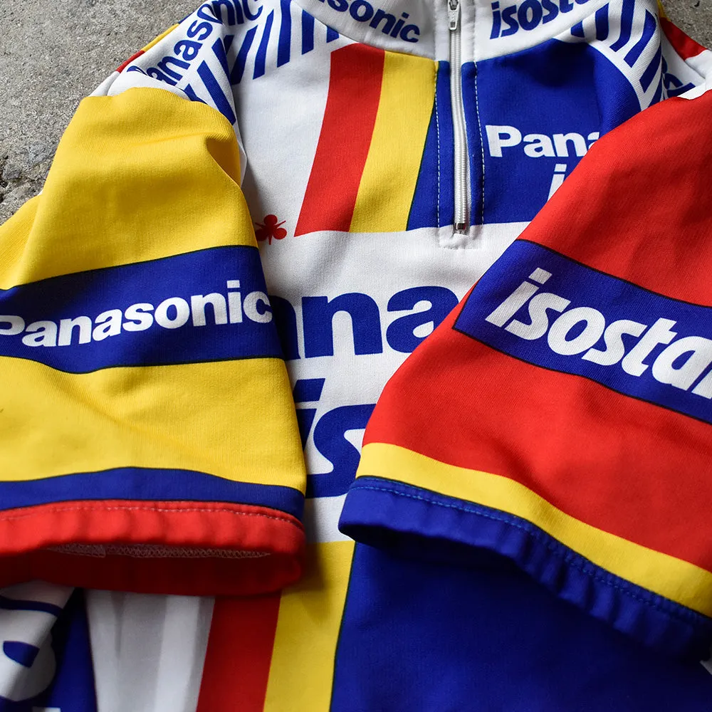 90's agu sport “Panasonic” サイクリング シャツ イタリア製 240703