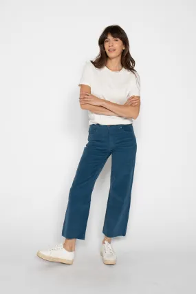 Aberdeen High Rise Corduroy Majolica Blue