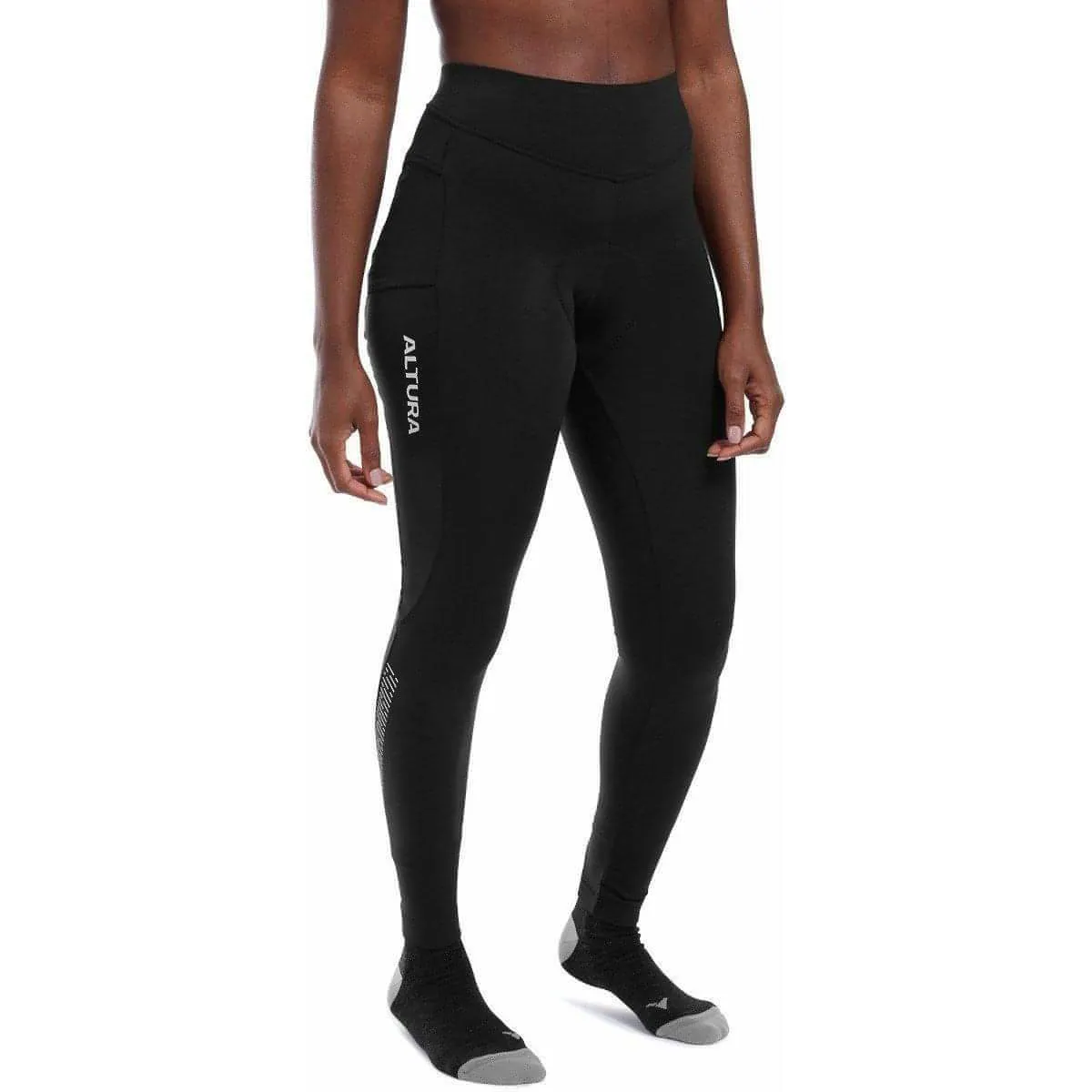 Altura Progel Plus Thermal Womens Long Cycling Tights - Black