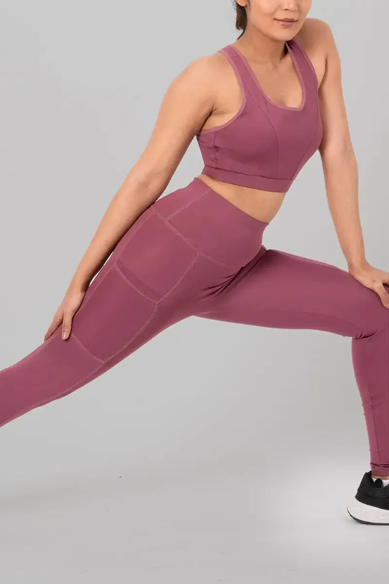 Anywhere Women's Leggings with Side Pockets - Orchid