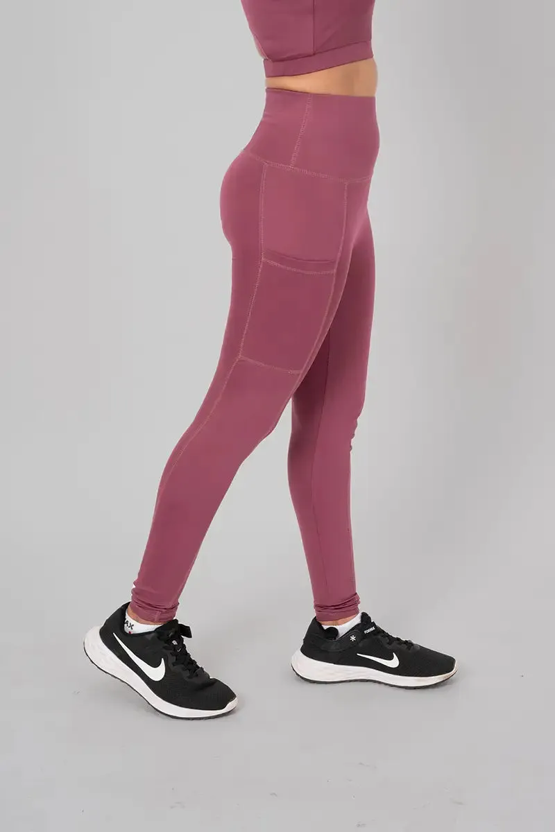 Anywhere Women's Leggings with Side Pockets - Orchid