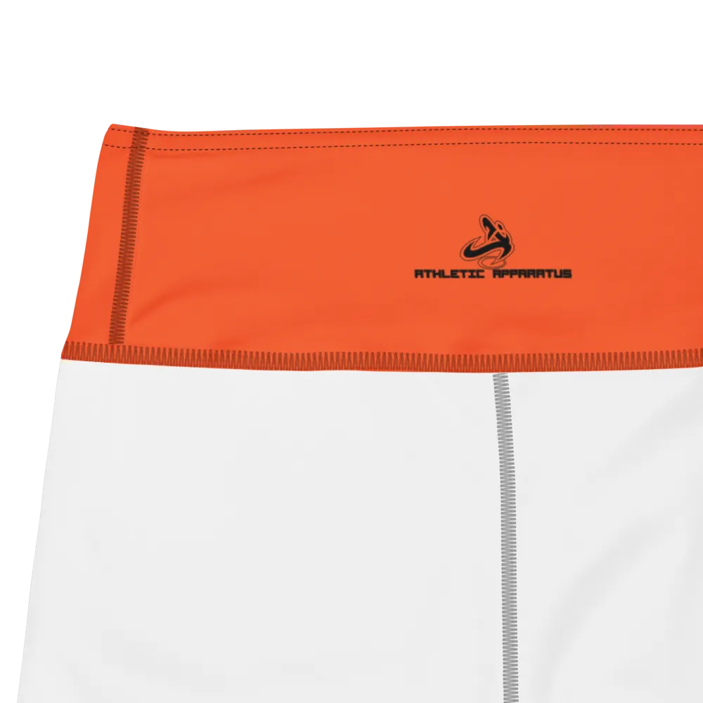 Athletic Apparatus Outrageous Orange Black logo Yoga Shorts