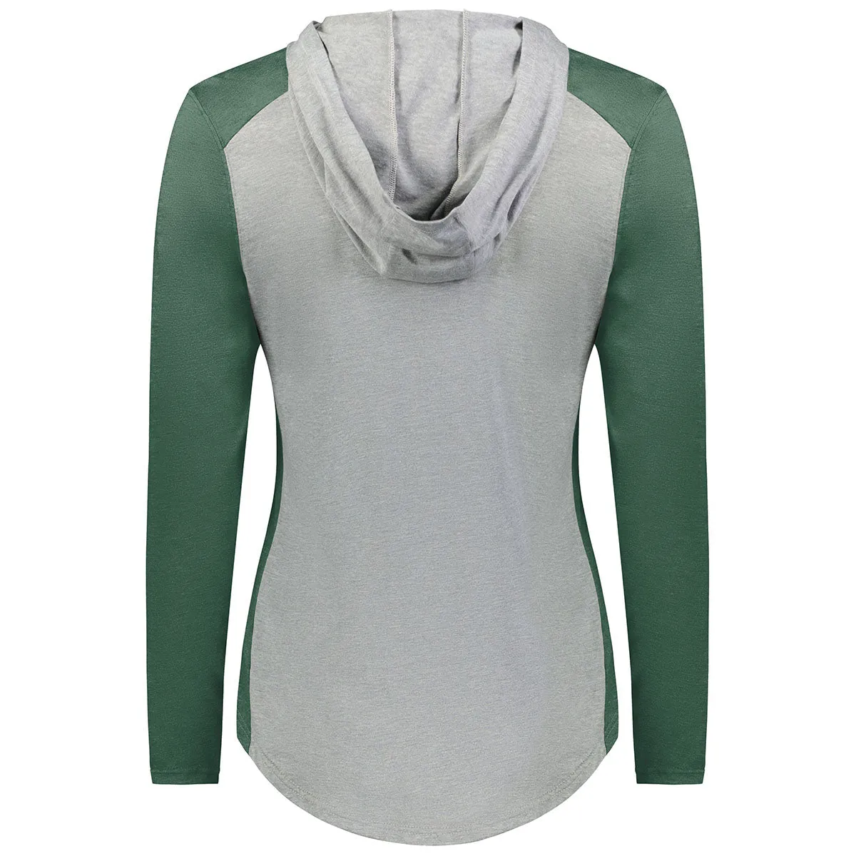 Augusta Sportswear Women's Grey Heather/Dark Green Heather Gameday Vintage Hoodie
