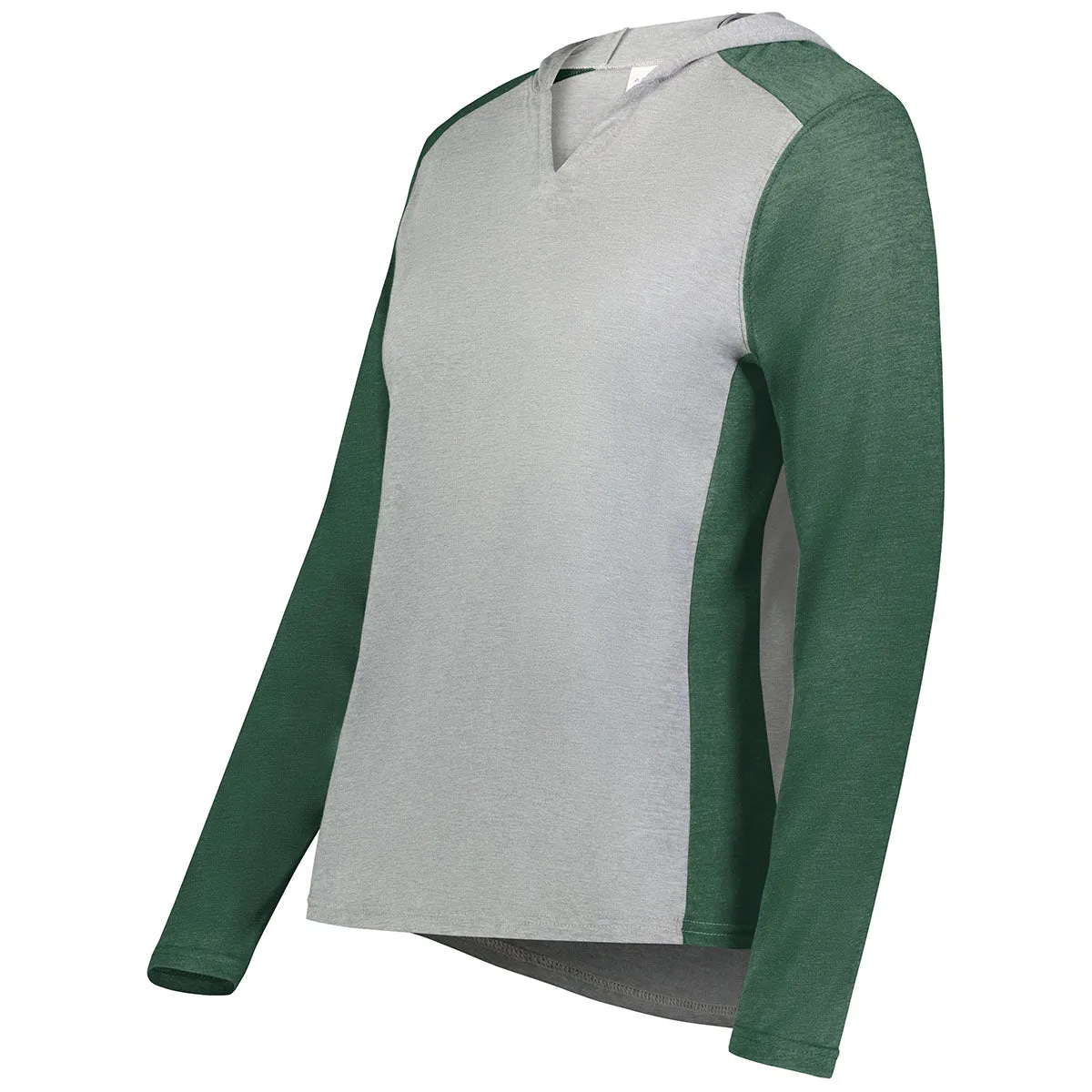 Augusta Sportswear Women's Grey Heather/Dark Green Heather Gameday Vintage Hoodie