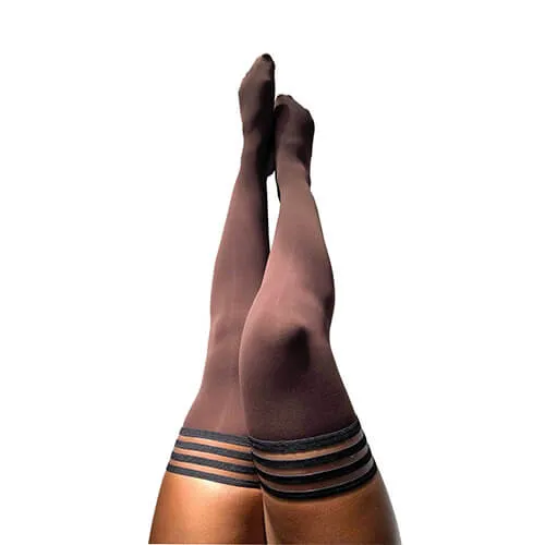 Autumn Opaque Chocolate Thigh-High