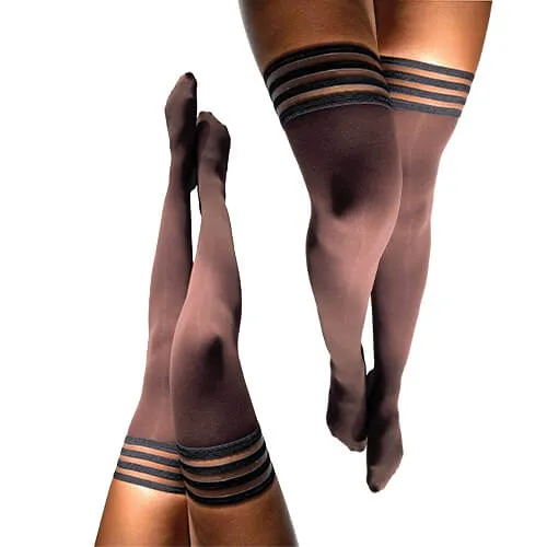 Autumn Opaque Chocolate Thigh-High