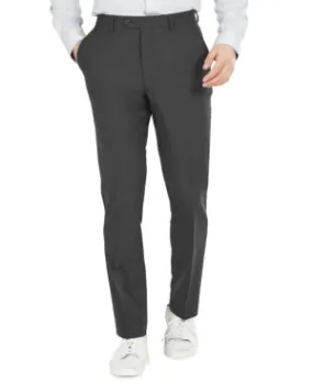 Bar Iii Mens Slim fit Dress Pants 33 / 30 Grey Solid