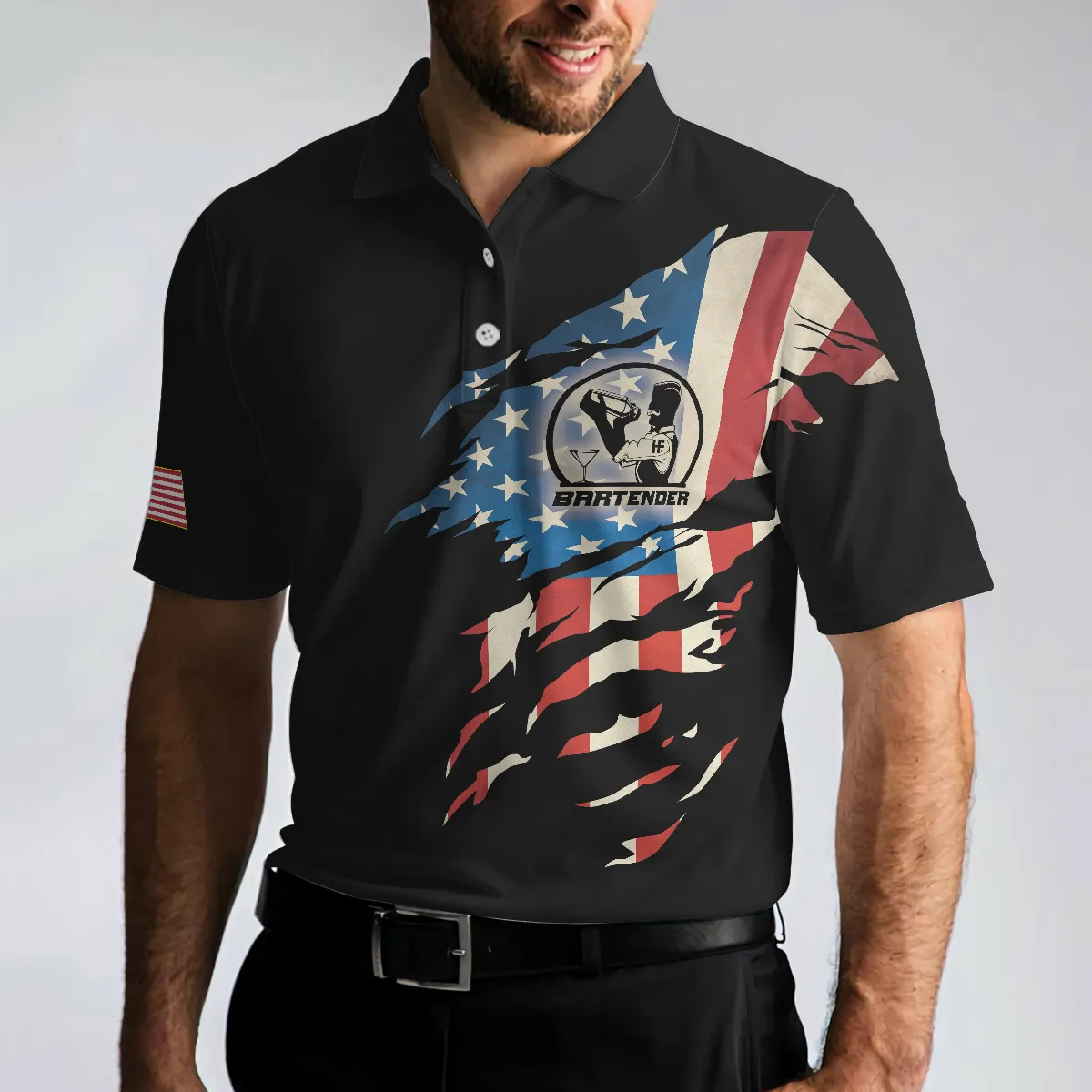 Bartender My Craft Allows Me To Fix Anything Polo Shirt, Ripped American Flag Polo Shirt, Best Bartender Shirt For Men