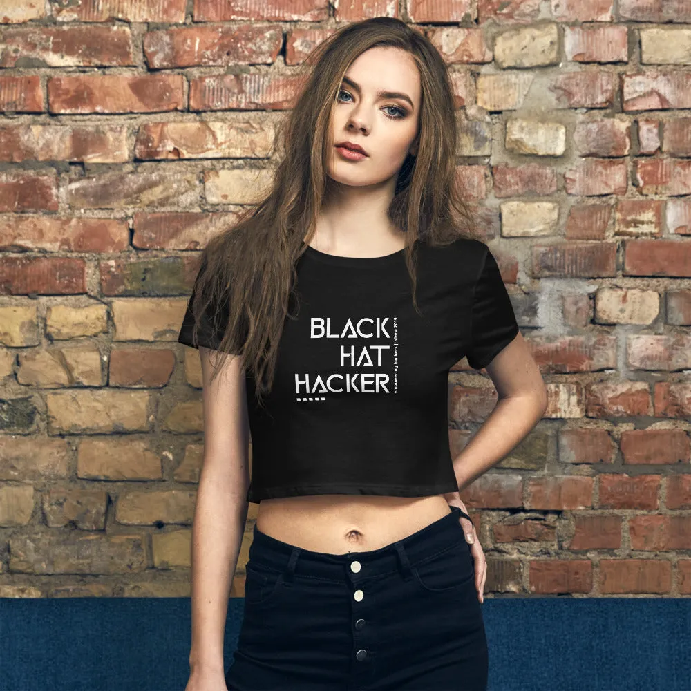 Black Hat Hacker v1 - Women’s Crop Tee