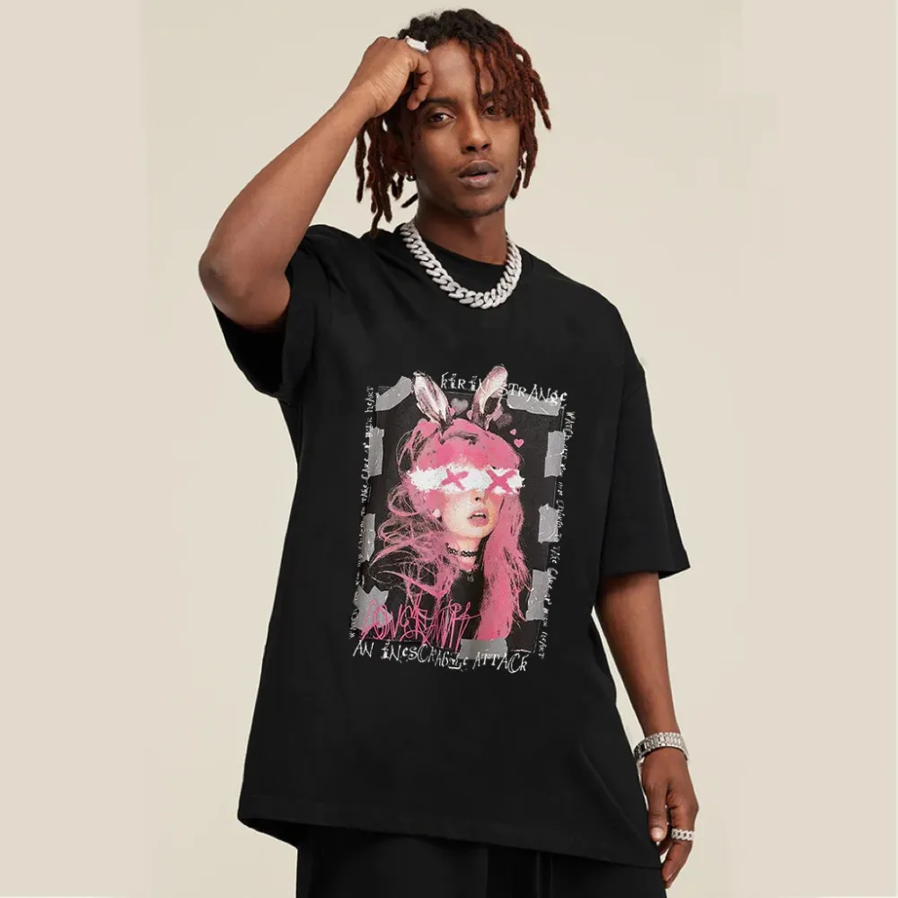 “Blindfolded Bunny Girl” T-shirt