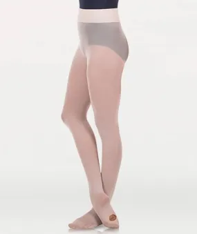 Body Wrappers Adult Convertible Dance Tights with a knit waistband