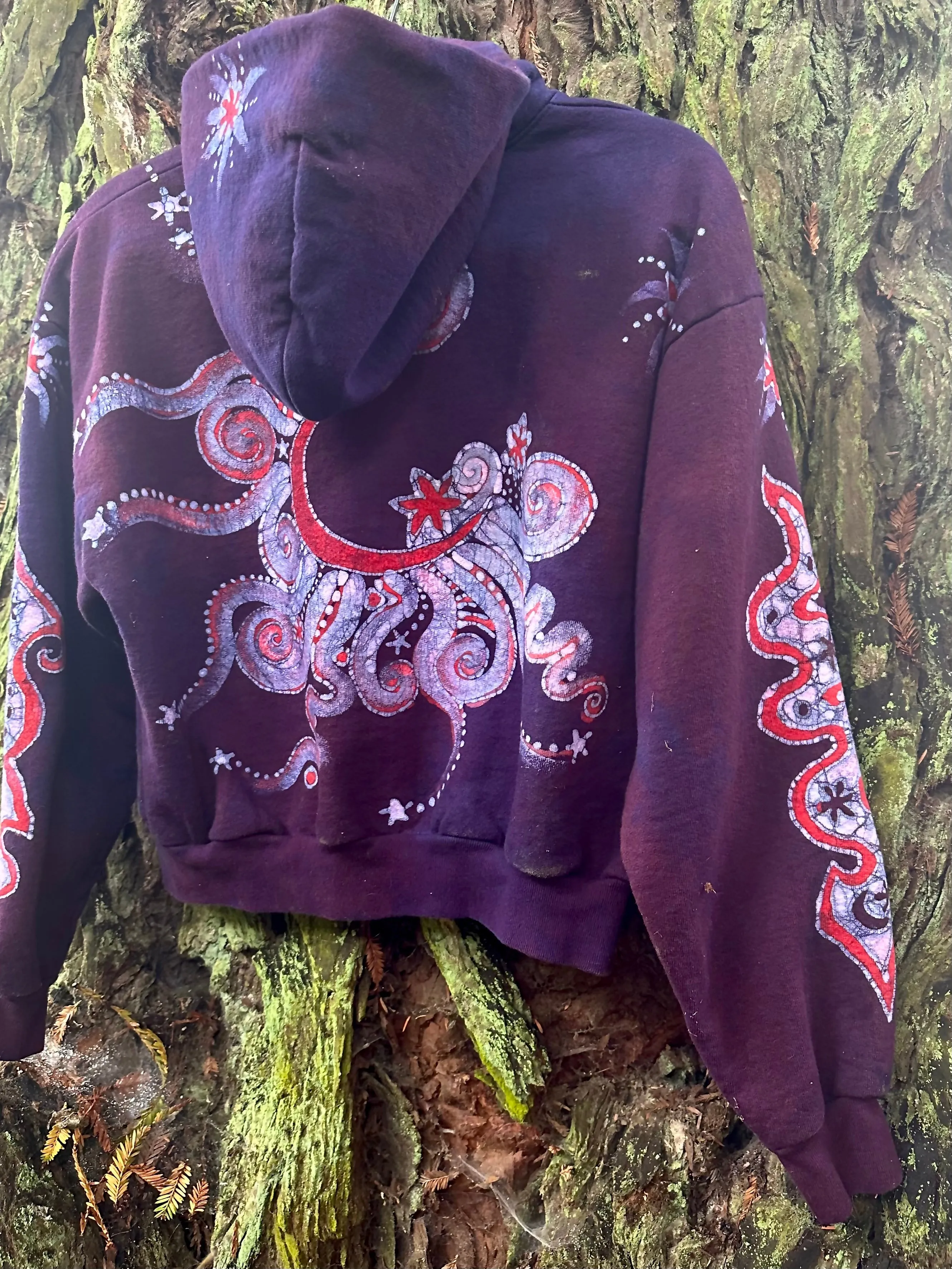 Bonfire Batik Hand Painted Hoodie