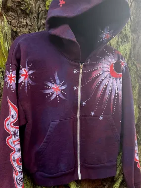 Bonfire Batik Hand Painted Hoodie