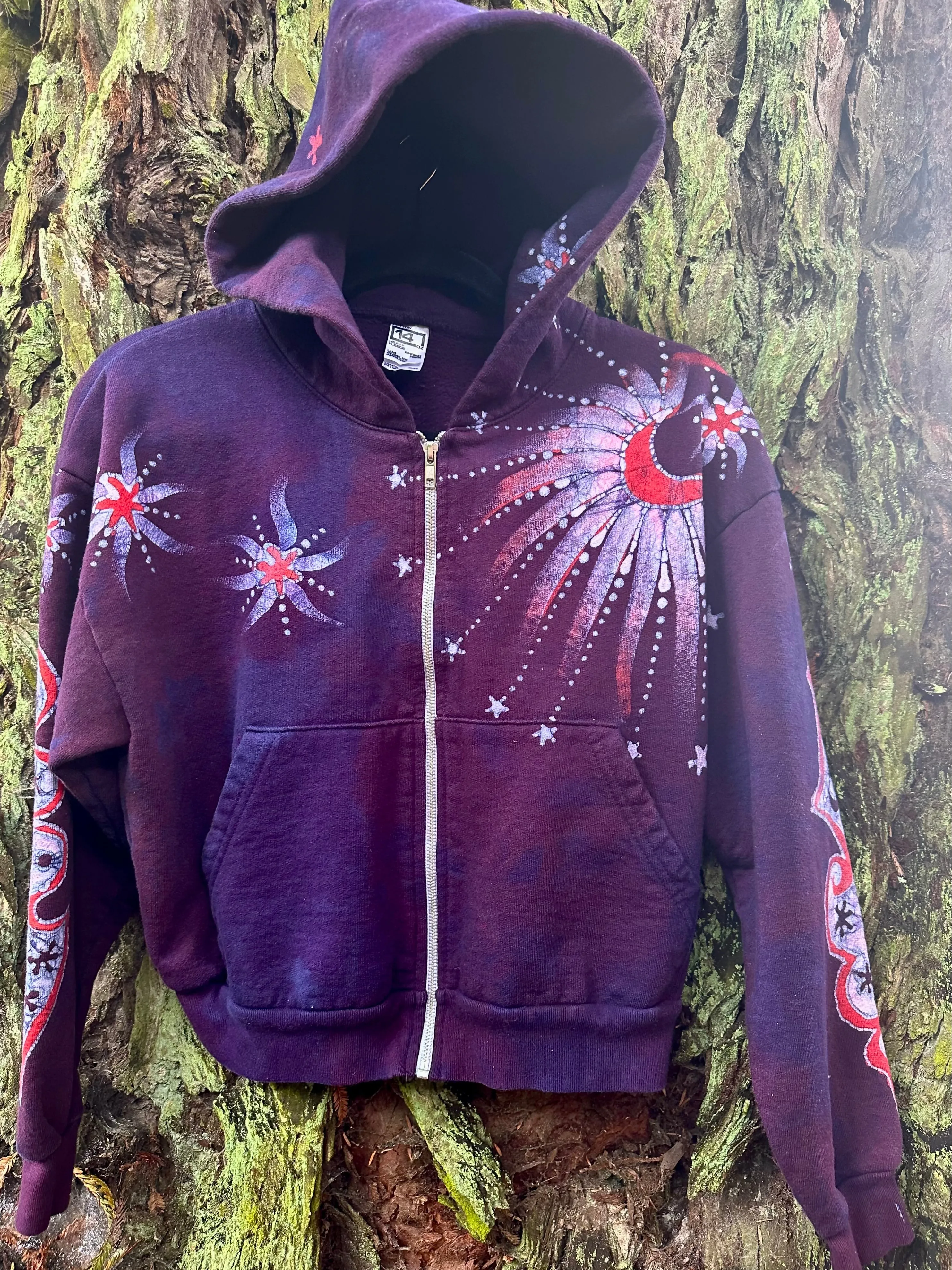 Bonfire Batik Hand Painted Hoodie