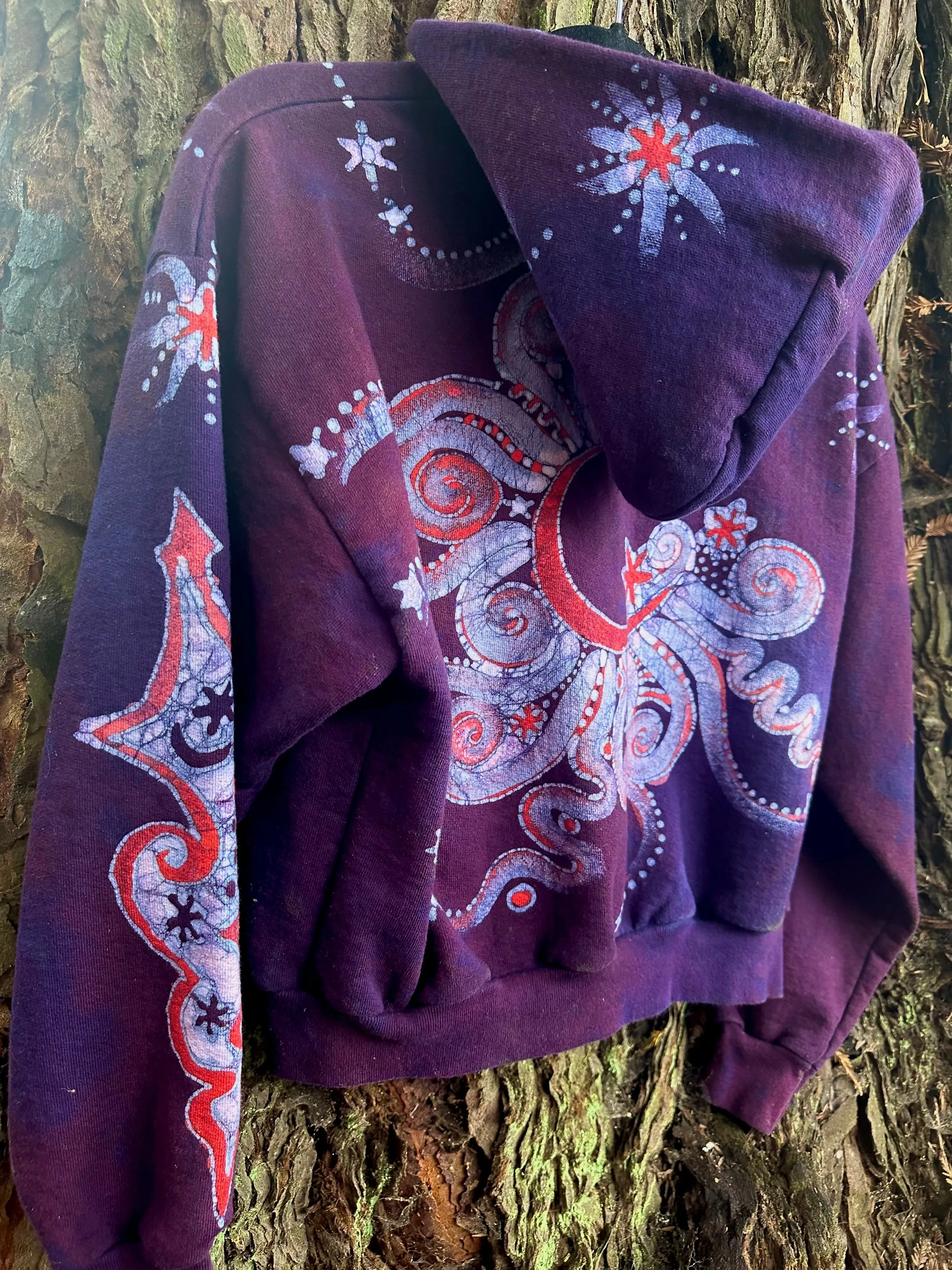 Bonfire Batik Hand Painted Hoodie