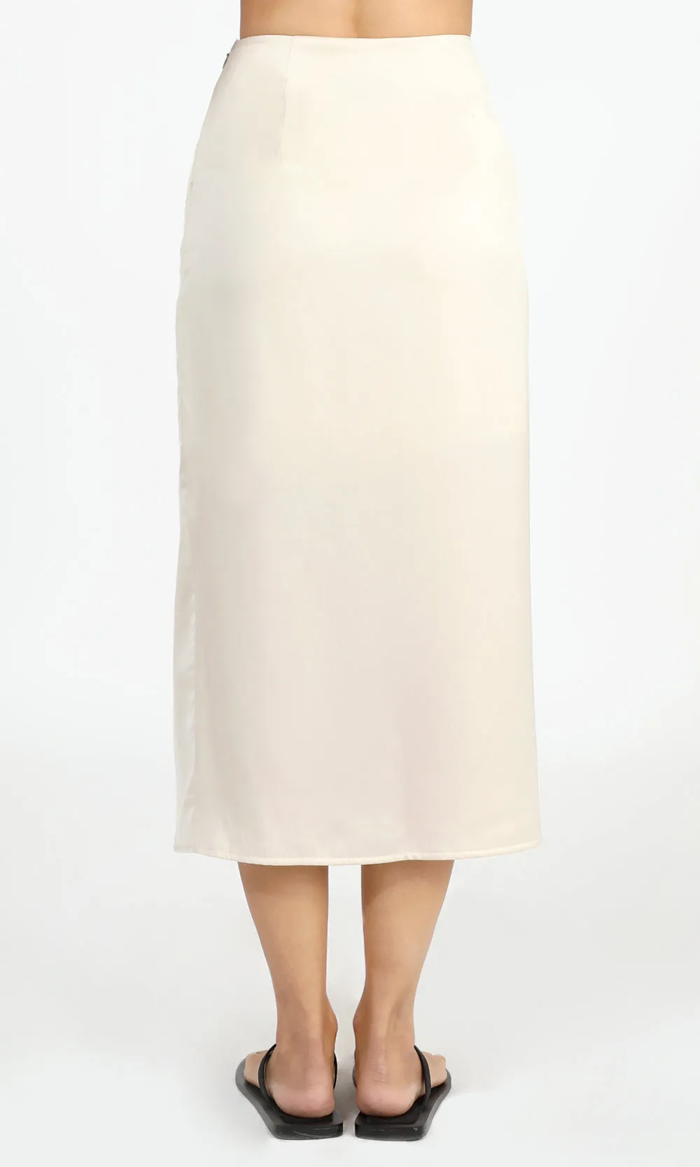 Brenda Pareo Satin Midi Skirt