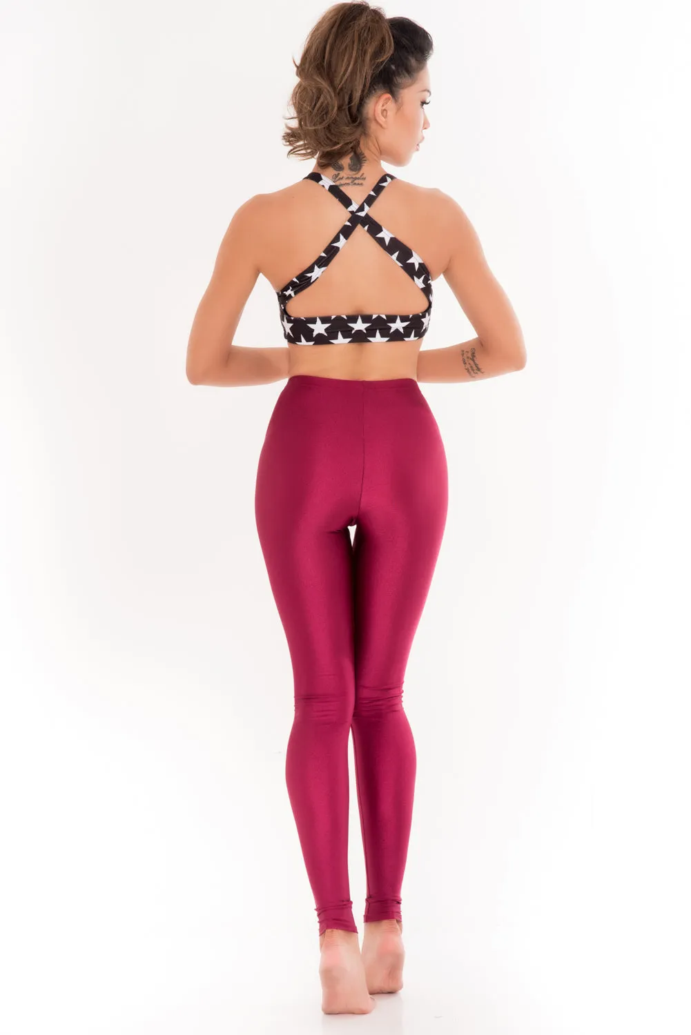 Burgundy Premium Leggings