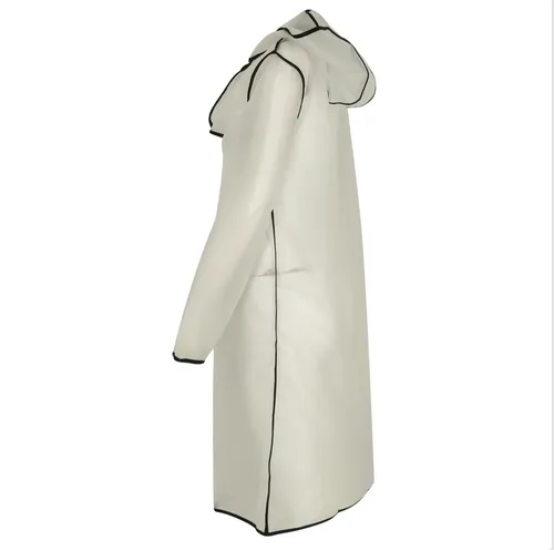 Button Up Translucent Raincoat