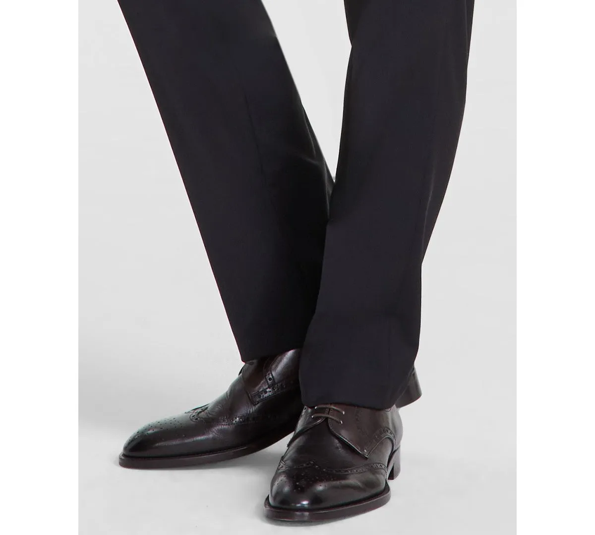 Calvin Klein Mens Slim fit Dress Pants 30 / 30 Black Solid Stretch