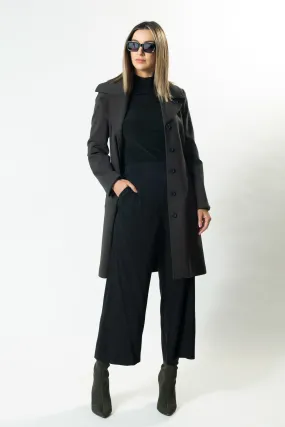 CAMBRIDGE Tie Up Short Trench Coat