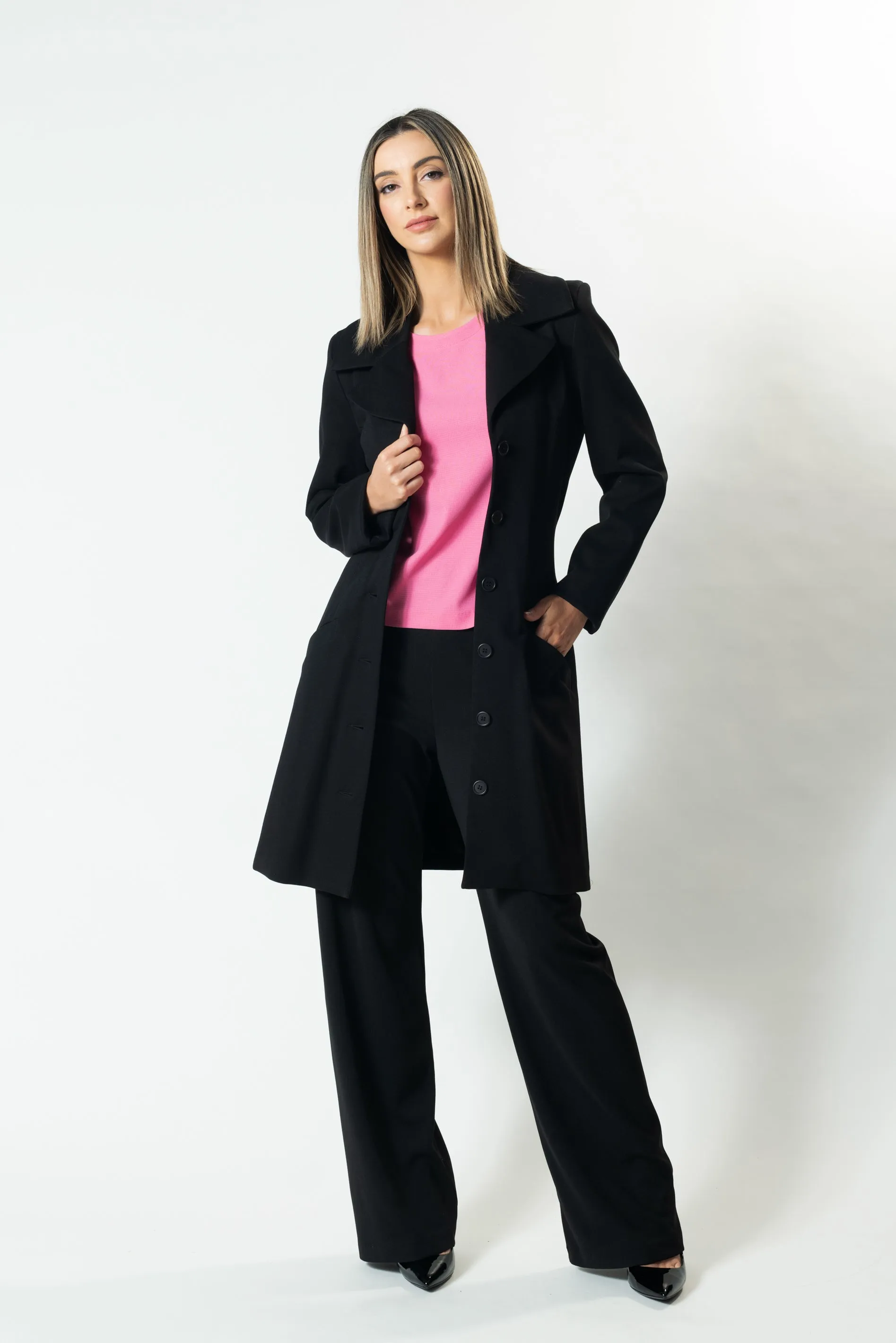 CAMBRIDGE Tie Up Short Trench Coat