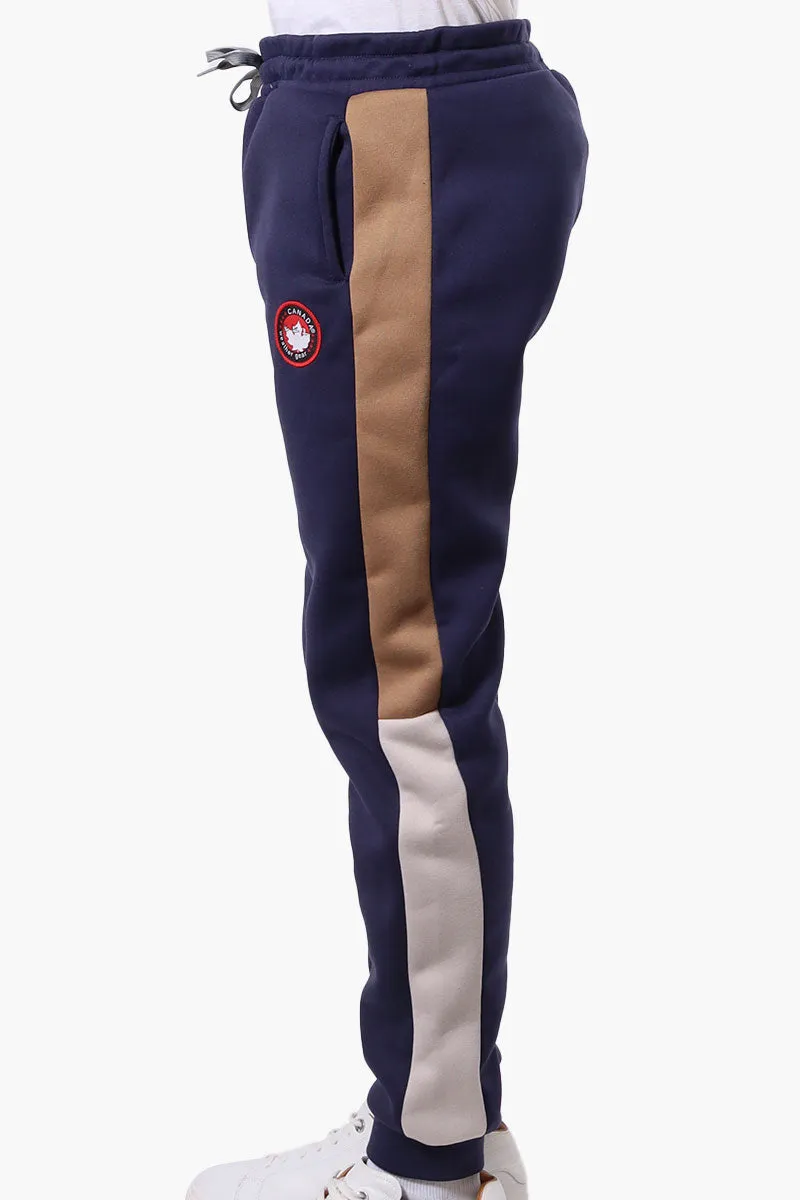 Canada Weather Gear Side Stripe Colour Block Joggers - Navy