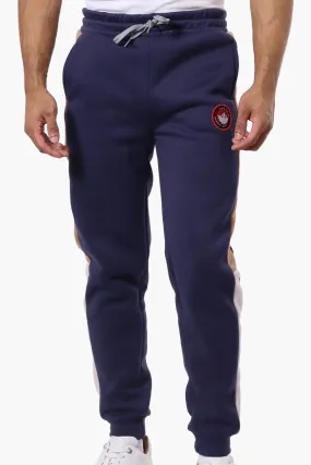 Canada Weather Gear Side Stripe Colour Block Joggers - Navy