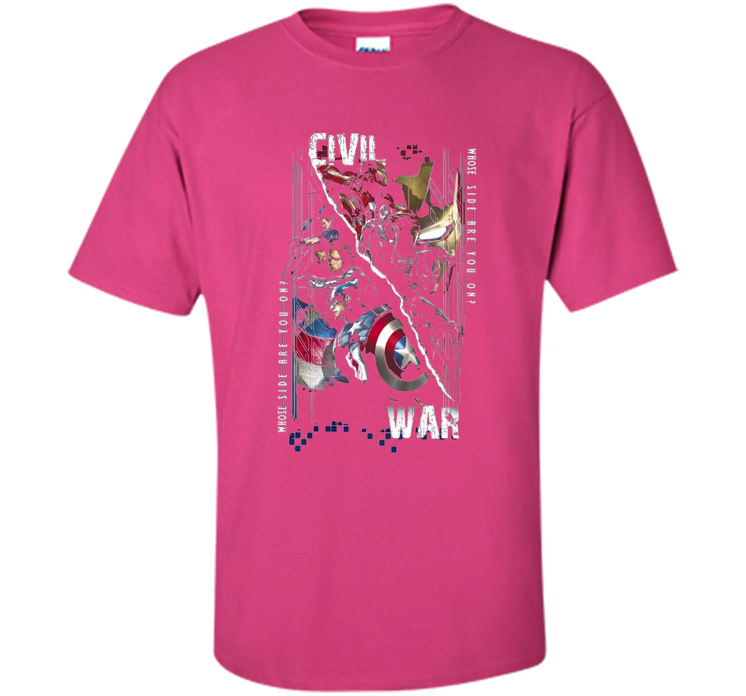 Captain America Civil War Sides Graphic T-Shirt