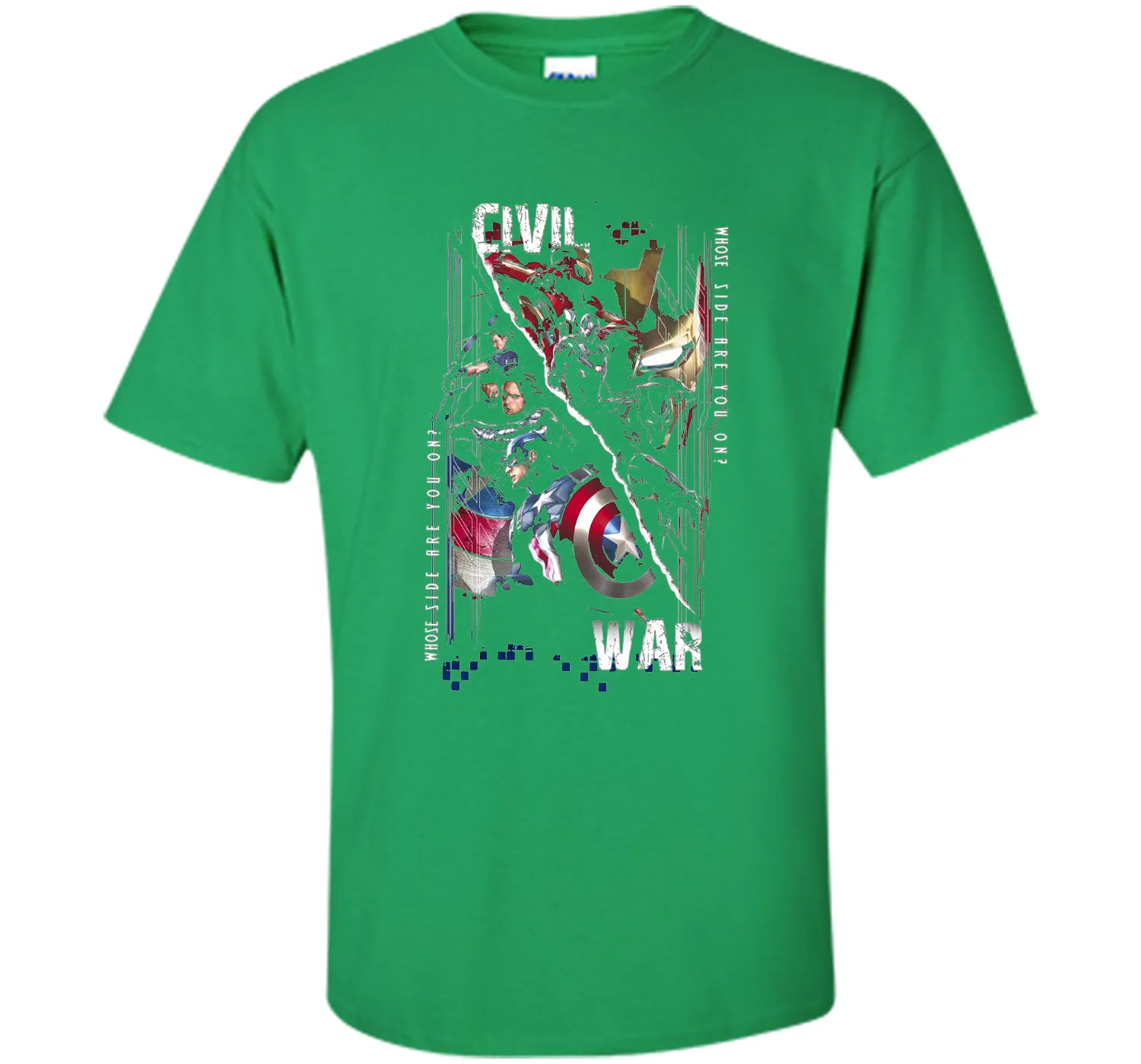 Captain America Civil War Sides Graphic T-Shirt