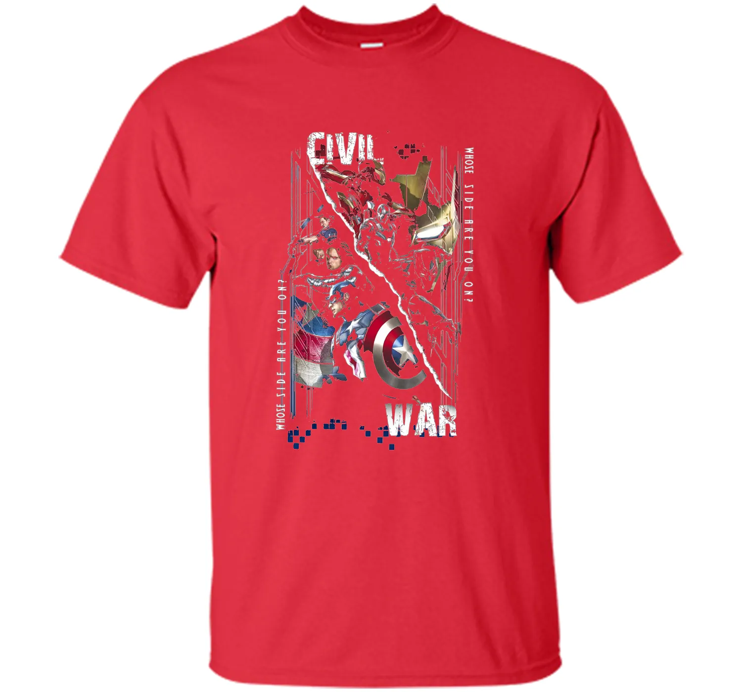 Captain America Civil War Sides Graphic T-Shirt