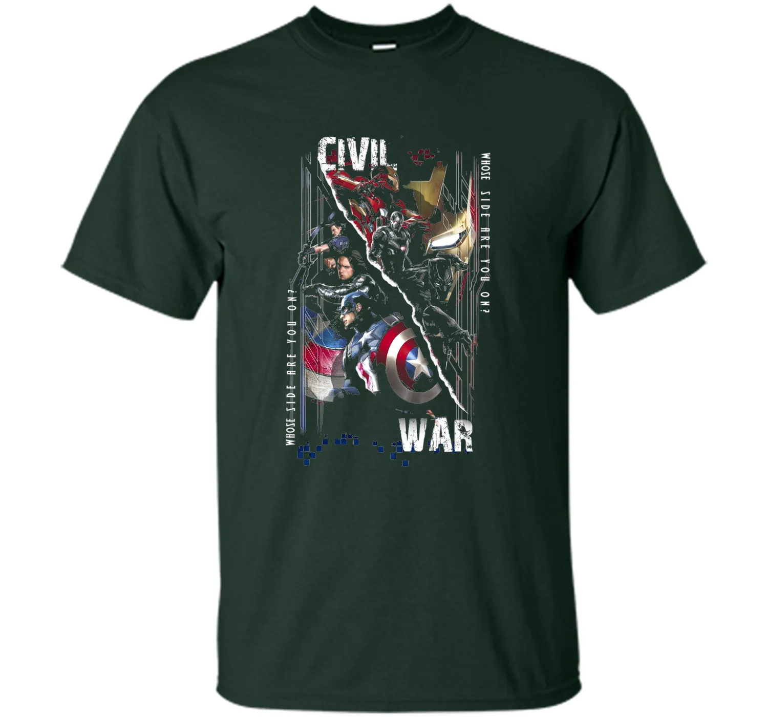Captain America Civil War Sides Graphic T-Shirt