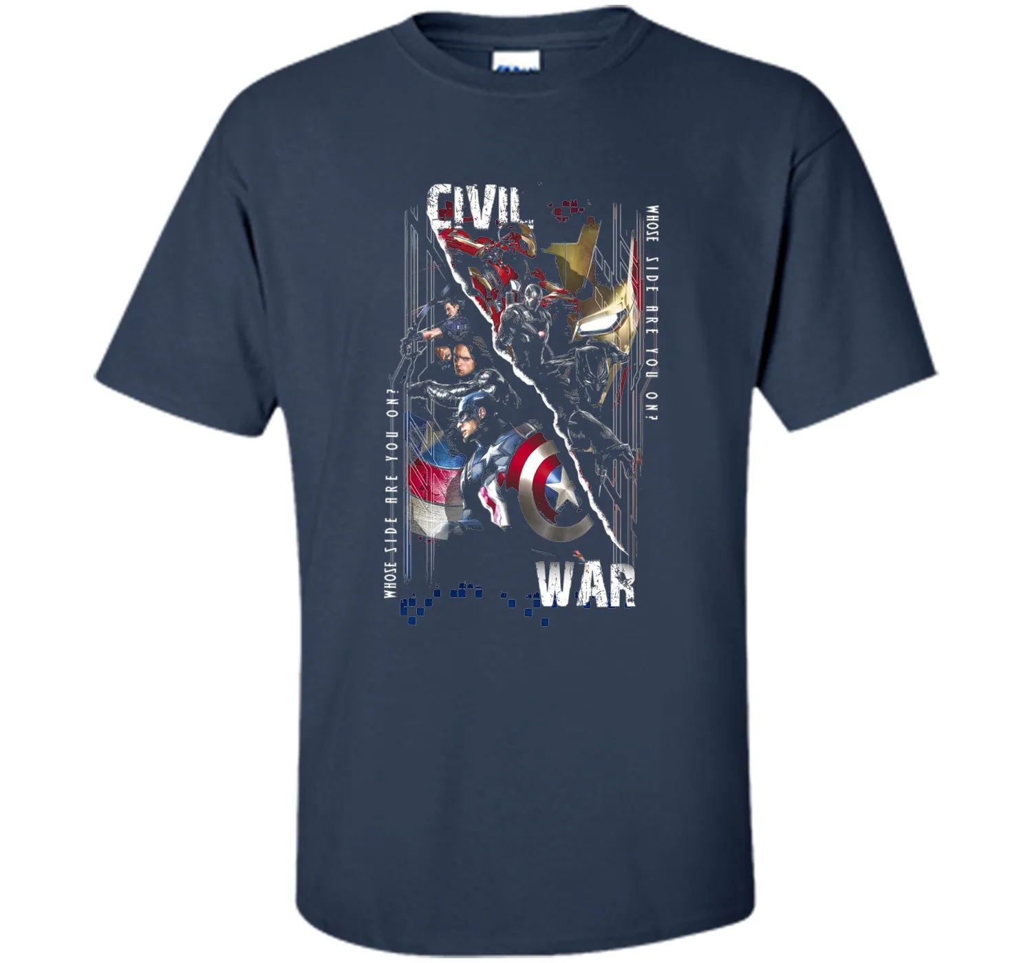 Captain America Civil War Sides Graphic T-Shirt