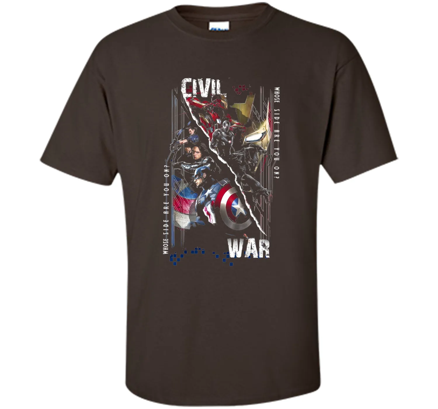 Captain America Civil War Sides Graphic T-Shirt