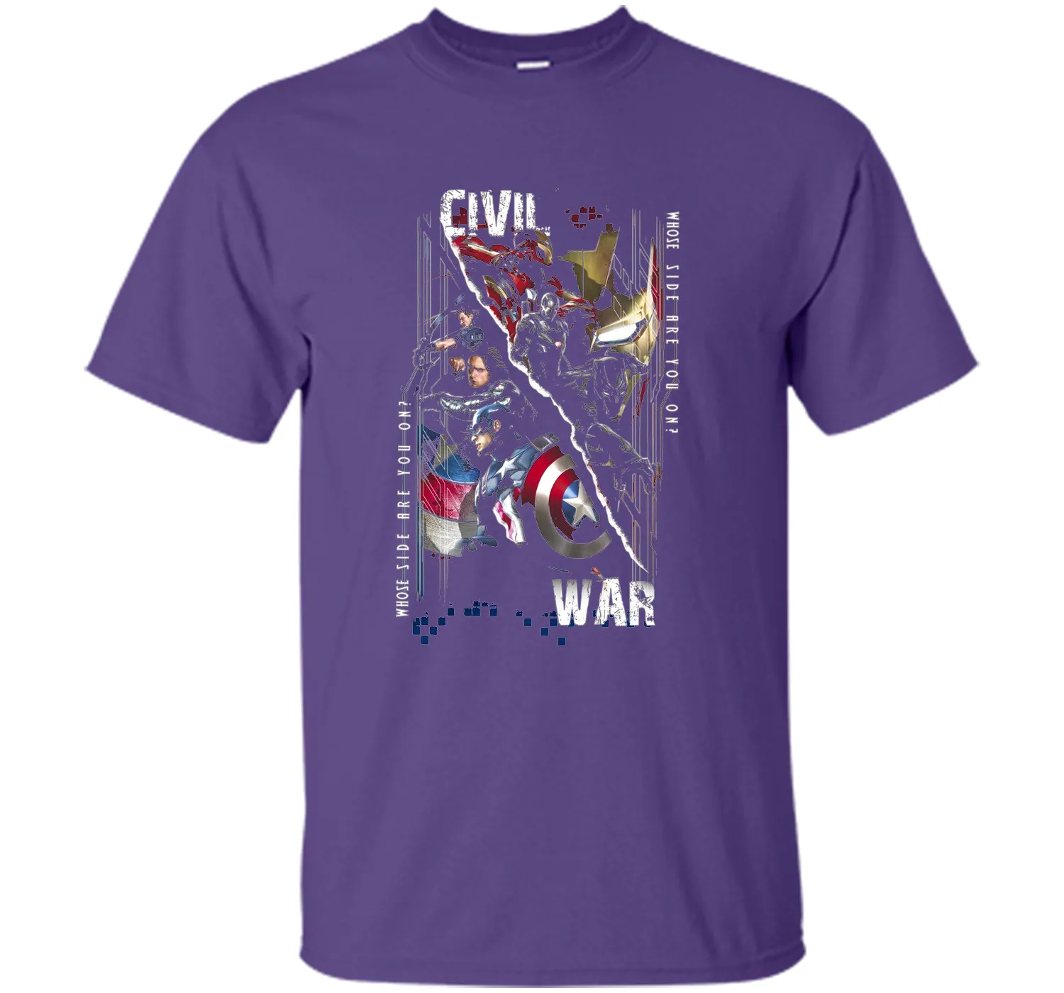Captain America Civil War Sides Graphic T-Shirt