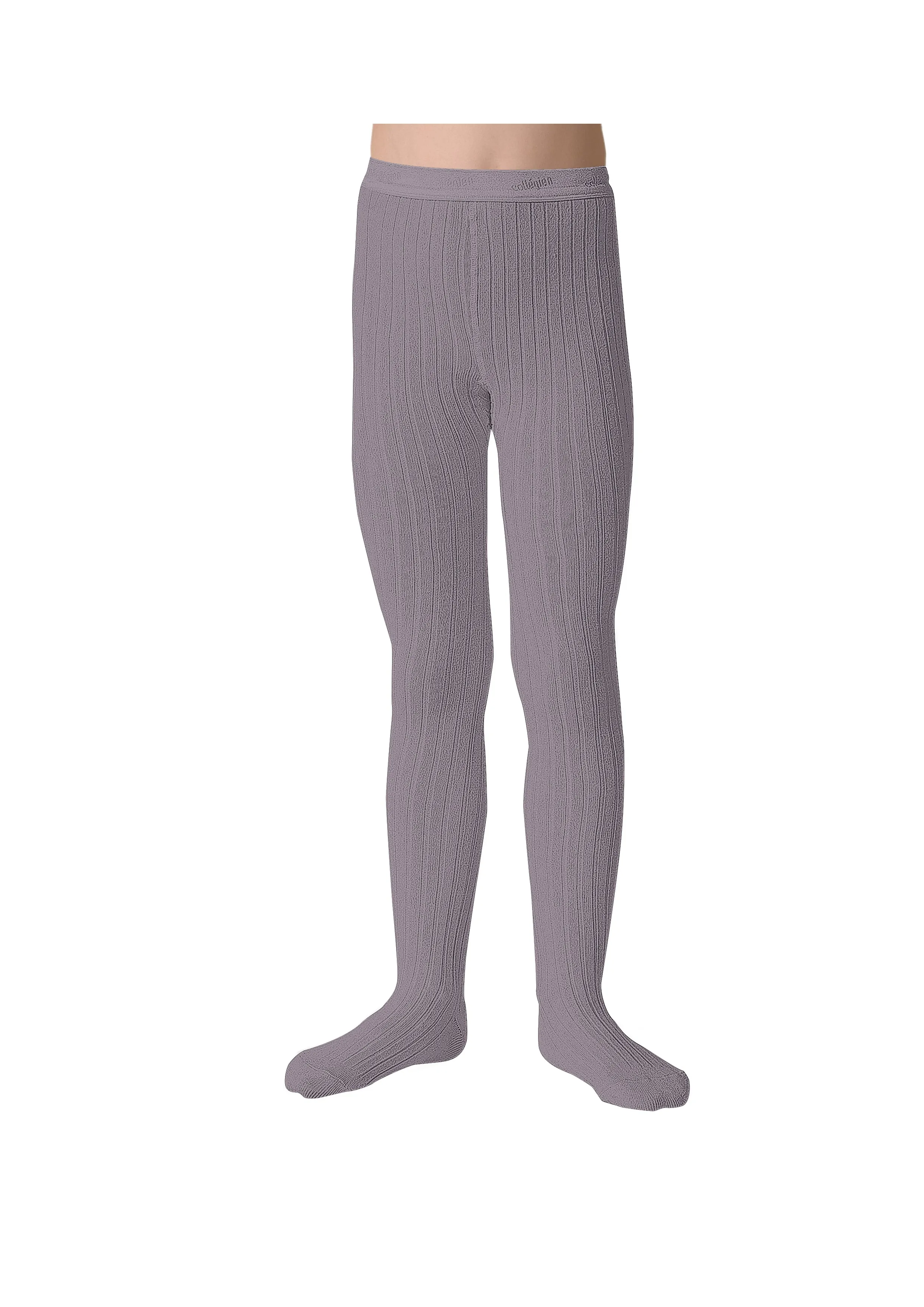 Collegien Ribbed Tights - Glycine Du Japon