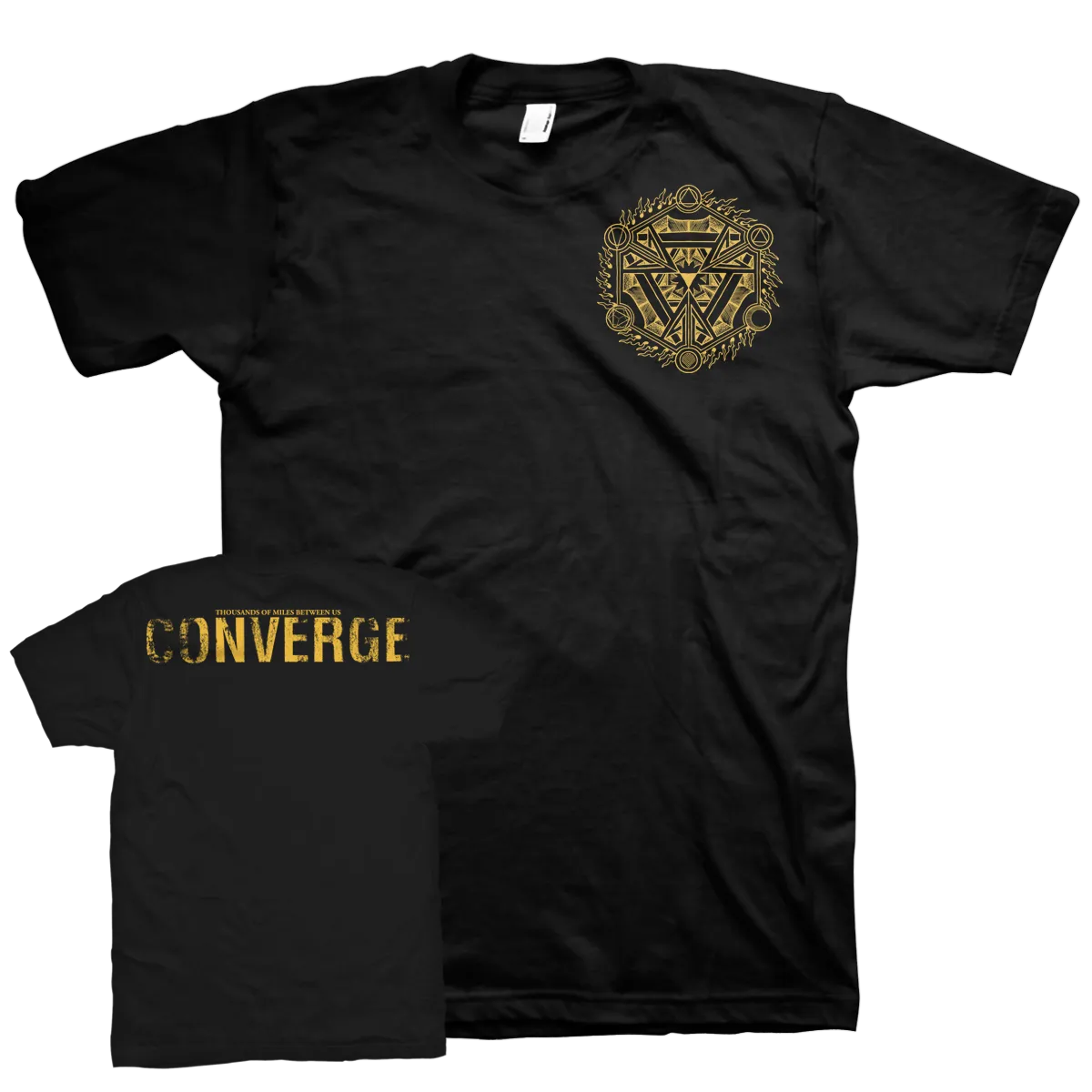 Converge "TOMBU Pocket Print" Black T-Shirt