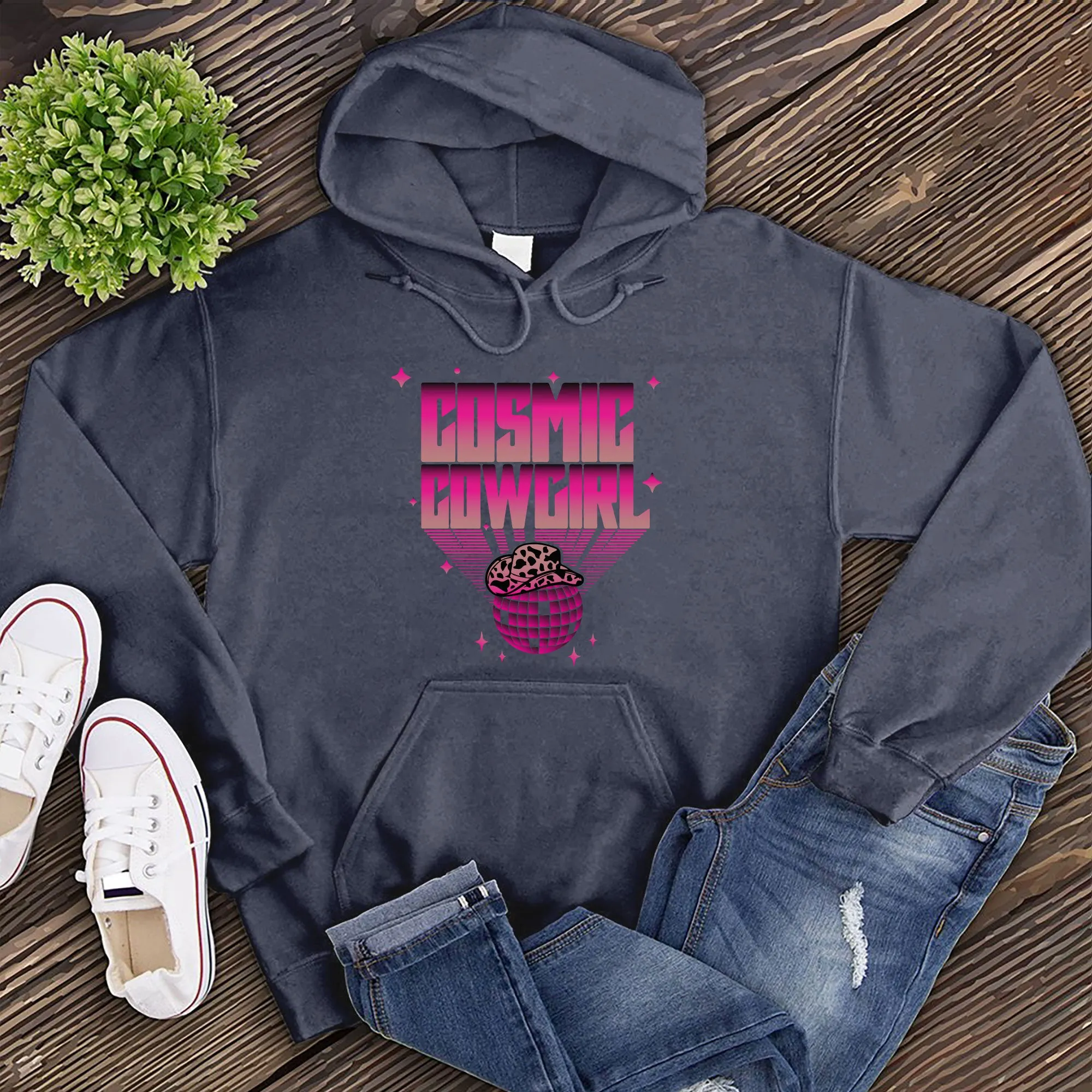 Cosmic Cowgirl Disco Ball Hoodie