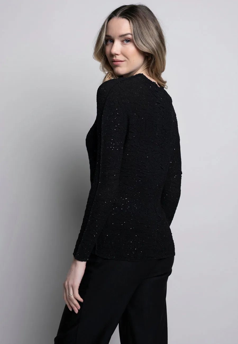 Crinkle Glitter Top
