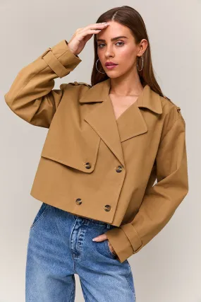 Cropped Trench Coat