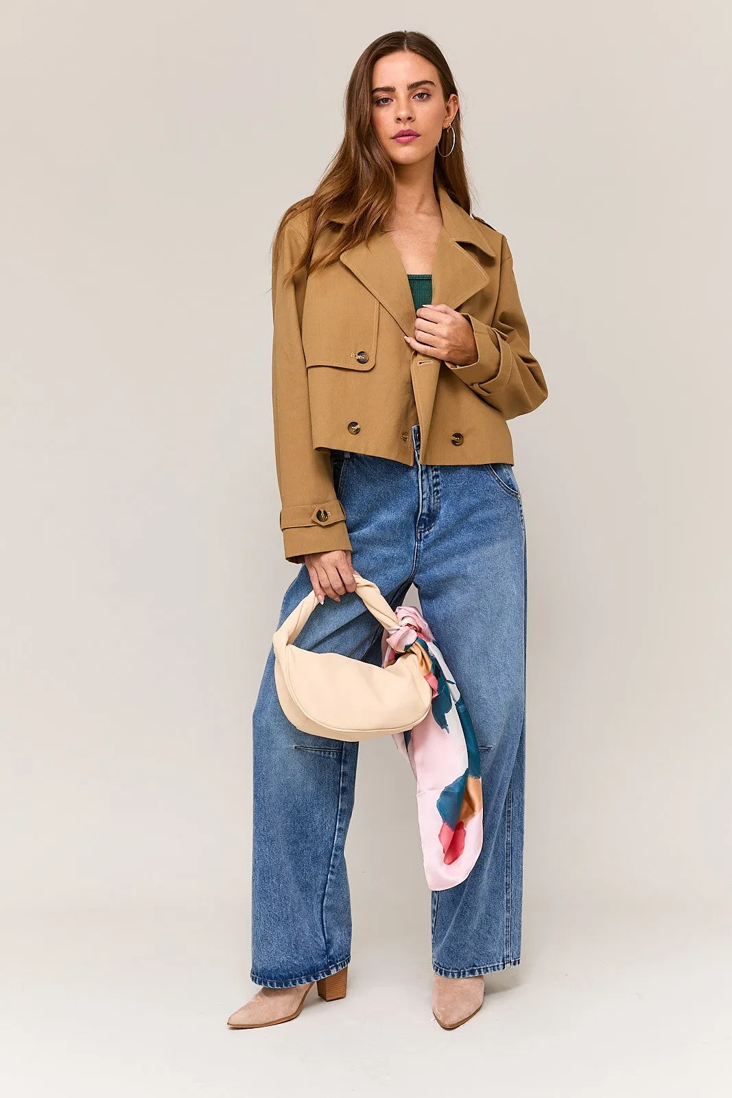 Cropped Trench Coat