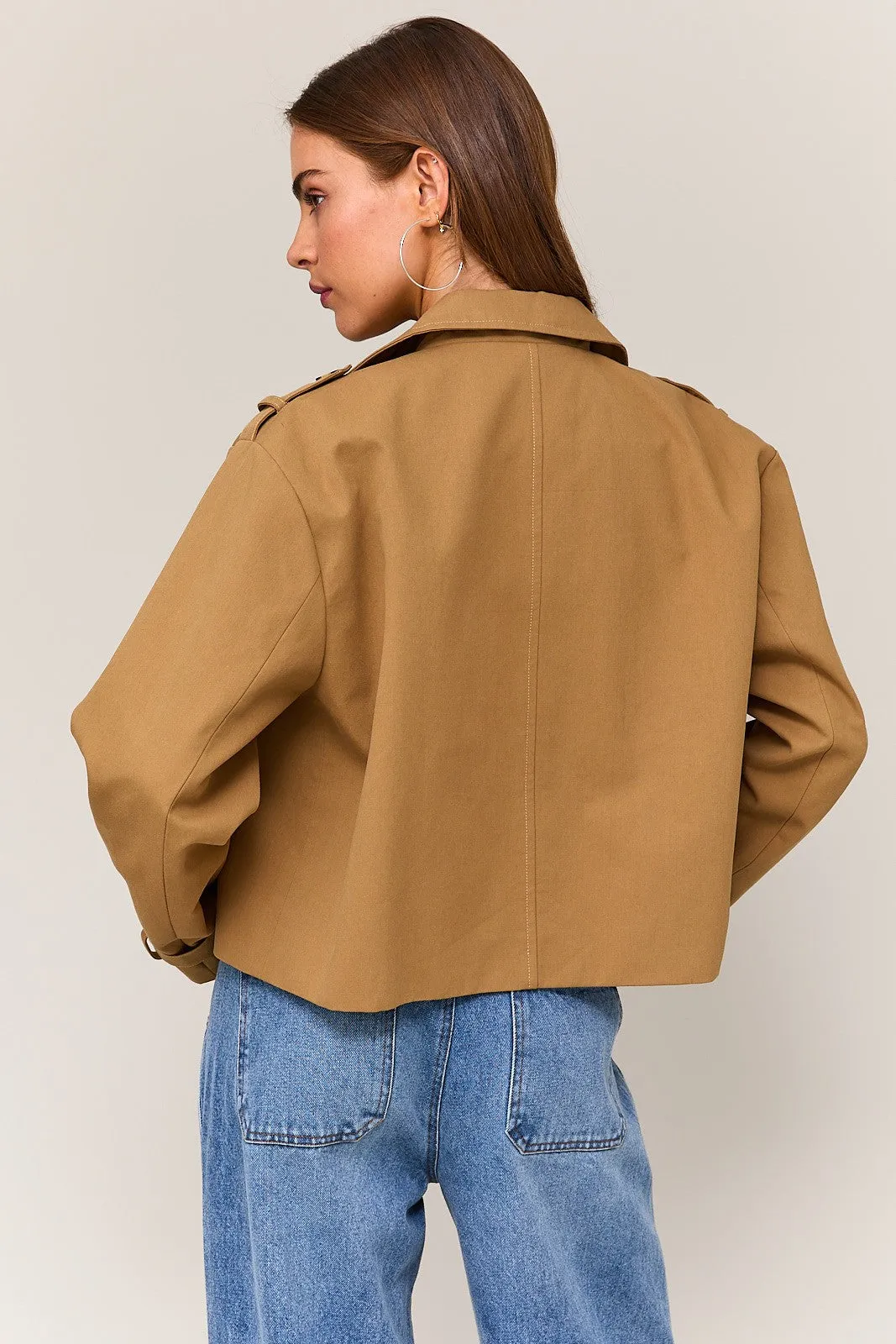 Cropped Trench Coat