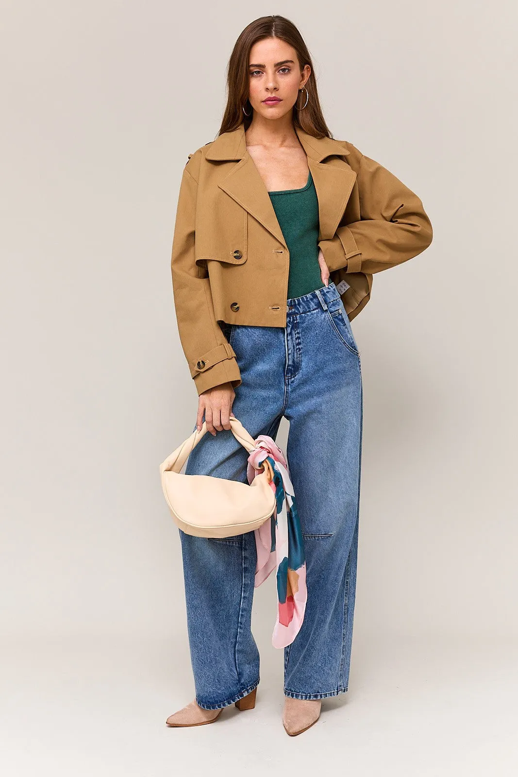 Cropped Trench Coat