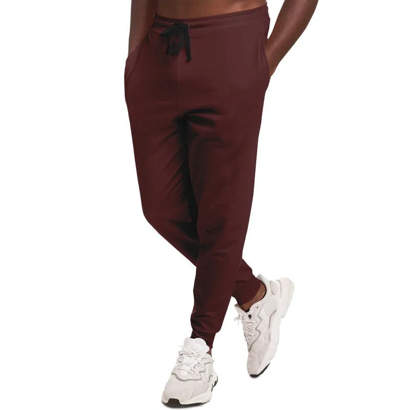 Dark Pink Brown Joggers | Unisex | with PLUS sizes | Dark Pastel Pink Brown | C0M60Y30K80
