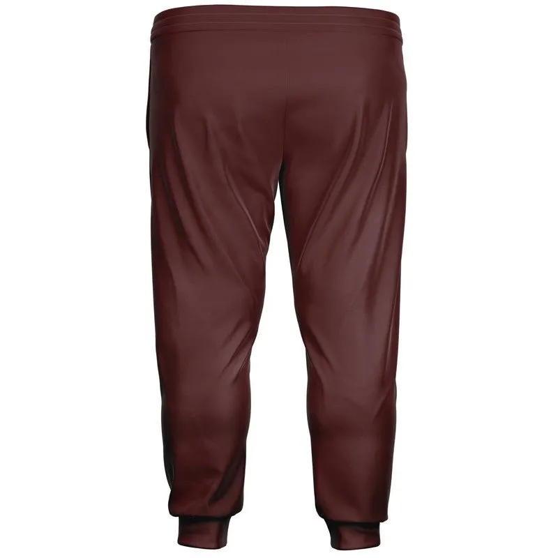 Dark Pink Brown Joggers | Unisex | with PLUS sizes | Dark Pastel Pink Brown | C0M60Y30K80
