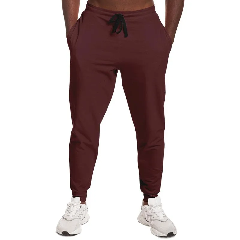 Dark Pink Brown Joggers | Unisex | with PLUS sizes | Dark Pastel Pink Brown | C0M60Y30K80