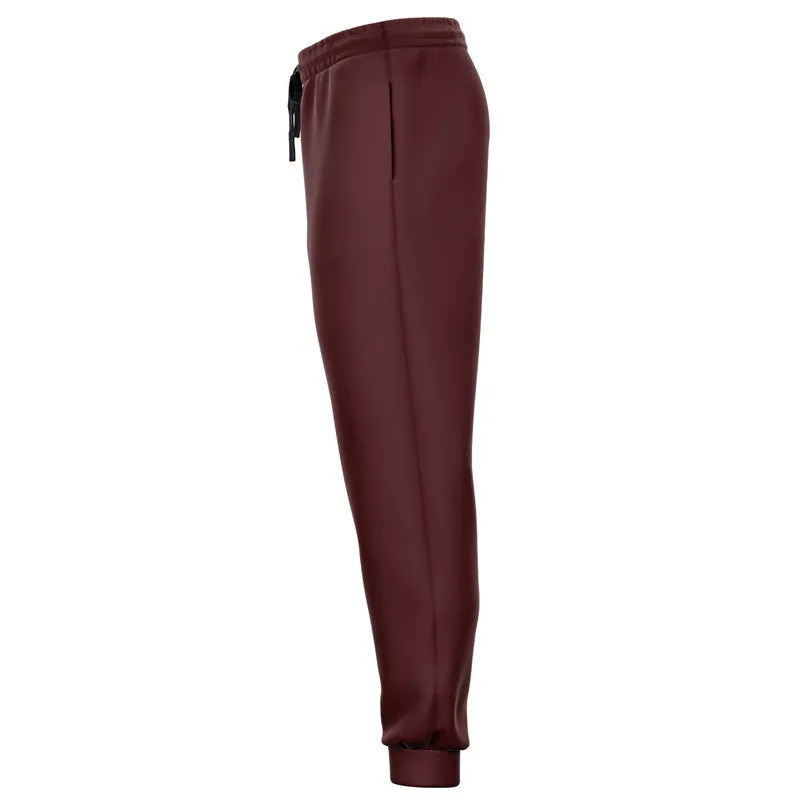 Dark Pink Brown Joggers | Unisex | with PLUS sizes | Dark Pastel Pink Brown | C0M60Y30K80