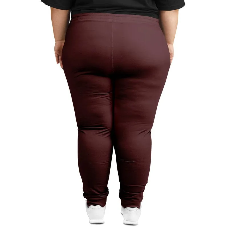 Dark Pink Brown Joggers | Unisex | with PLUS sizes | Dark Pastel Pink Brown | C0M60Y30K80